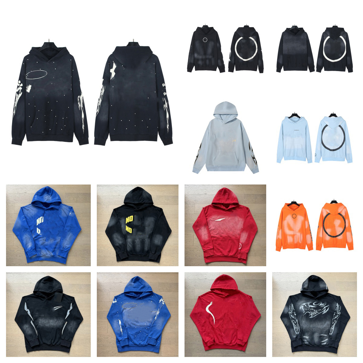 mens hoodie designer hoodies Mens luxury Y2 men hoodies pullover High quality Blue Yoga Sweatshirt Street Pattern Print long sleeve hip-hop Street