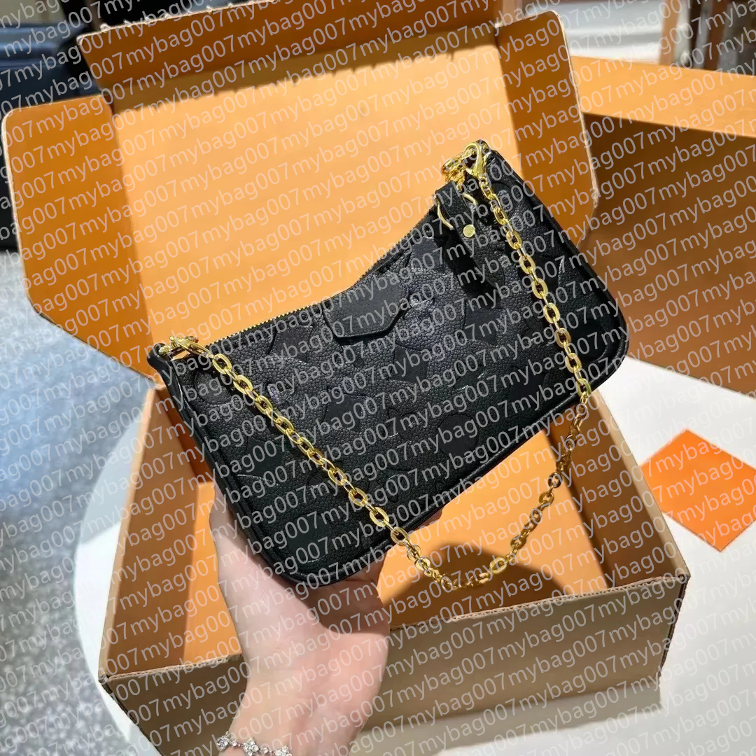 Designer Bag Women Crossbody Shoulder Bags Chain Wallet Lady Easy Pouch on Strap Purse Letters Emed Flower Stripes Brand Handbags M81066 M80349