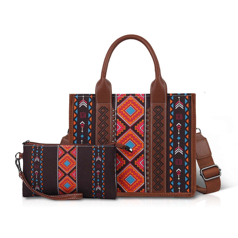 2024 hot selling Bohemian personalized diamond grid large capacity women's crossbody tote Lion Ridge bag