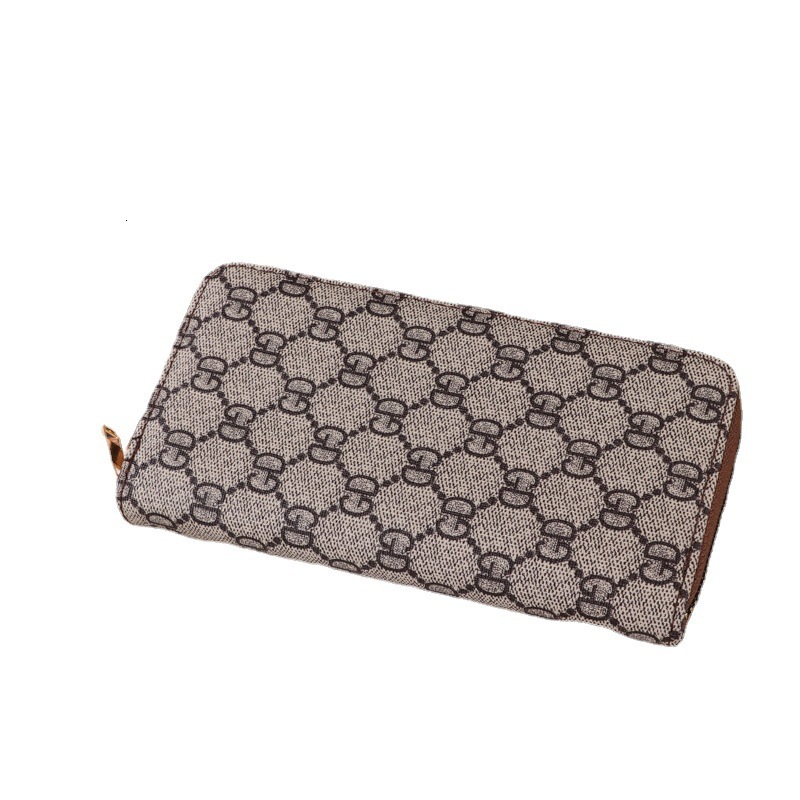 Womens purse in hand convenient storage bag multi card slot old pattern zipper bag