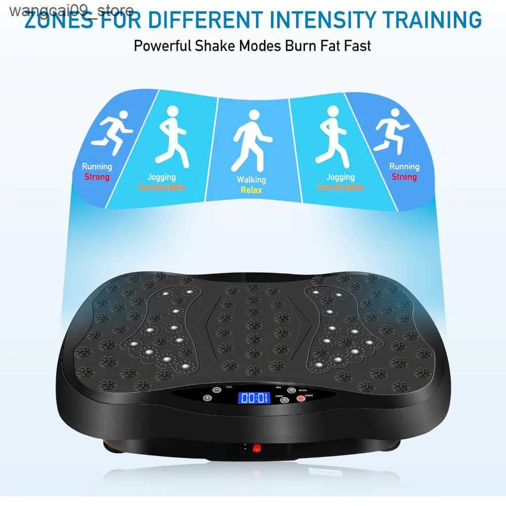 Electric massagers Vibration Plate Exercise Machine with Remote ControlVibration PlatformWhole Body Workout MachineFitness MachineFoots Massage J24111