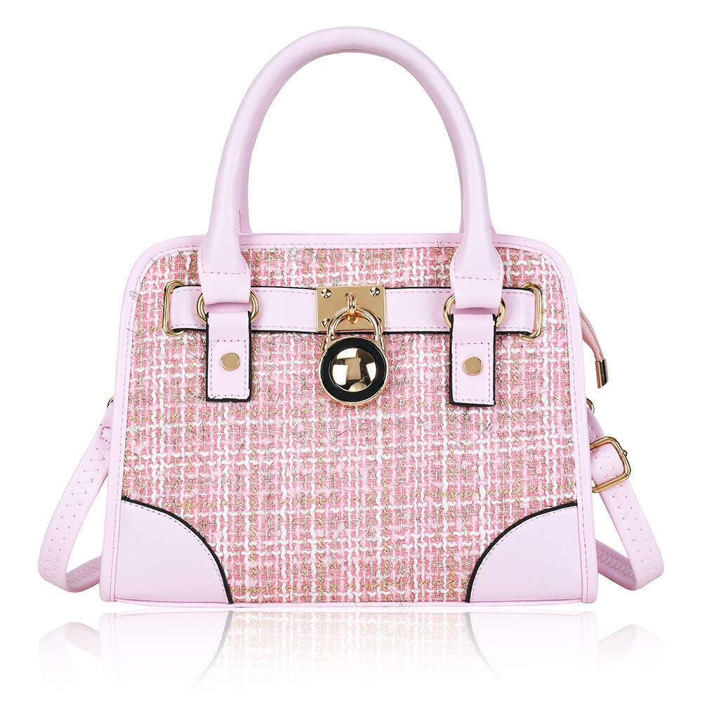 New tote hanging clock fashion women's bag, simple high-end commuting mother and child bag