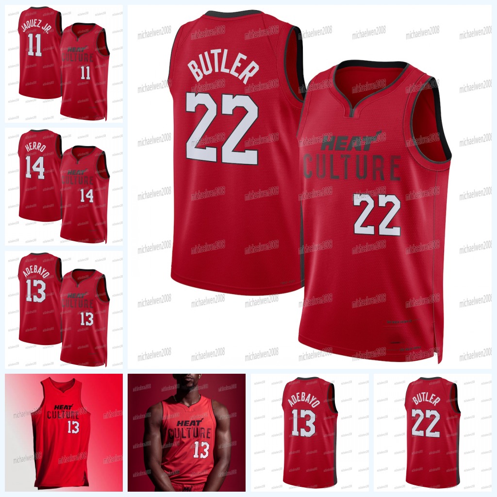 Heat 2024 25 City Basketball Jersey Miamis 13 Adebayo 22 Butler 14 Herro 11 Jaquez Jr. Duncan Robinson Terry Rozier Josh Christopher Keshad Johnson Pelle Larsson