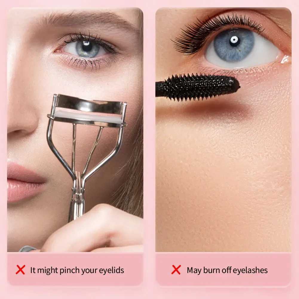 Smiling Shark Eyelash Curler Portable Small Electric Heating Eyelash Curler Long Life Electric Heating Comb Makeup Tool W241118