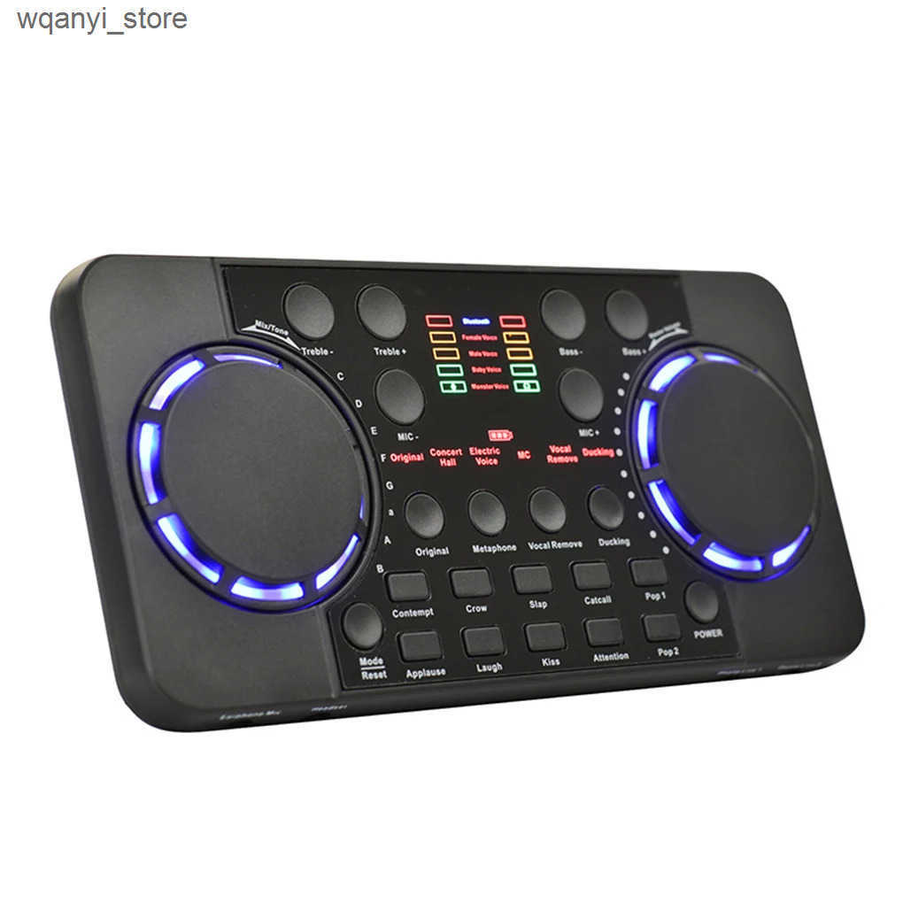 Sound Cards Sound card live streaming V300 Pro Bluetooth compatible audio mixer Music studio recording accessories Noise mixer L240910