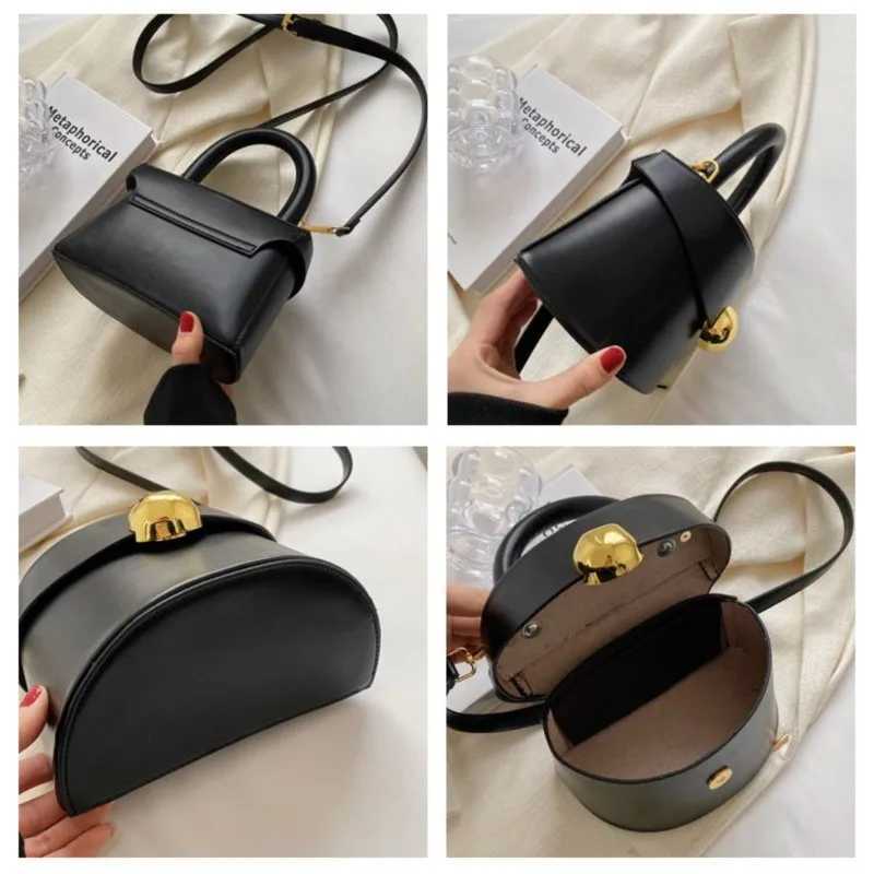 JIAERDI Vintage Black Messenger Bag Wen Leather Handle Bucket Bag Purse Ladies Fi Versatile Crossbody Bags Bolsos Z250226