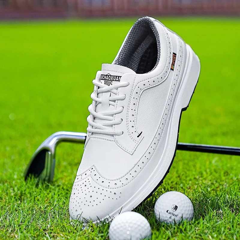 SpringSummerAutumn Four Seasons Golf Shoes for Men Waterproof and Breathable Fixed Pin BOA 241118