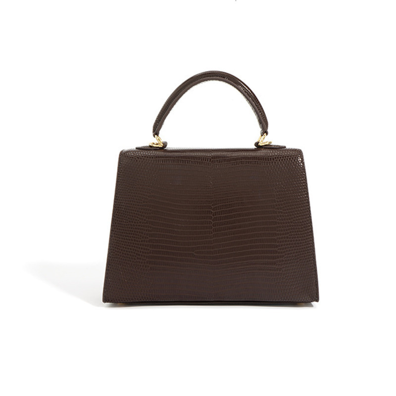 New Cowhide Women's Mini Handbag Versatile Genuine Leather Shoulder Lizard Pattern Commuting Crossbody Bags Genuine Leather BagVoyage