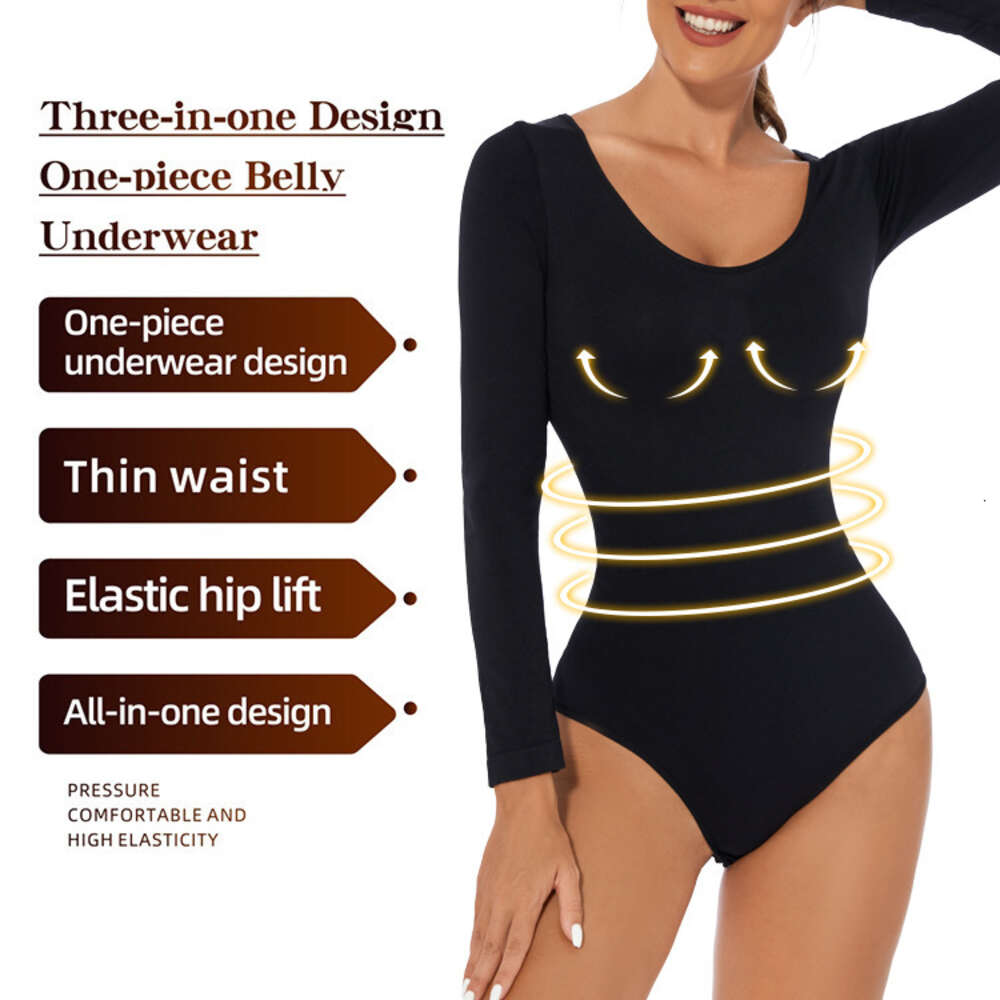 Women's Long Sleeved Corset Jumpsuit, Body Shaper Seamless Jumpsuit F41827