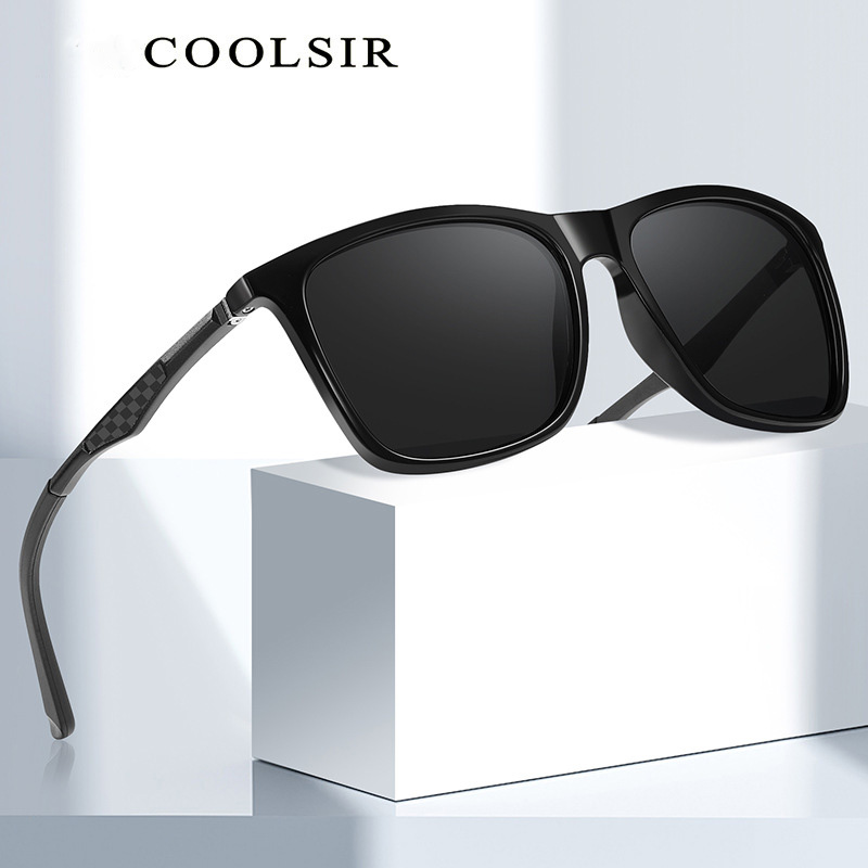 New TR frame sunglasses aluminium magnesium carbon fibre legs polarised sunglasses 6151 trend driving night vision sunglasses wholesale
