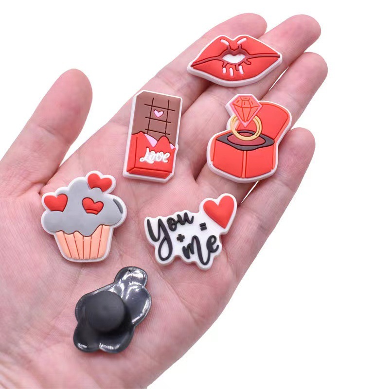 Shoe Parts Accessories Valentine's Day Shoe Parts Accessories Buckle Decor Cute Clog Charms For Sandle Decoration Charm Shoes Drop Delivery