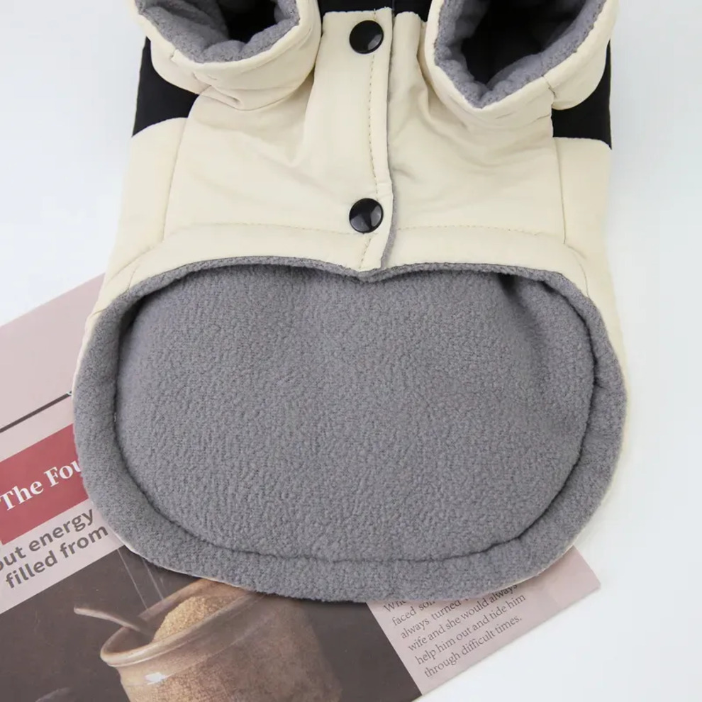 ANNIMOS 2023 Dog Apparel Pet Winter Warm Coat Puppy Clothes Two Legs Cotton Clothing Vest Jacket for Small Medium Dogs 96b