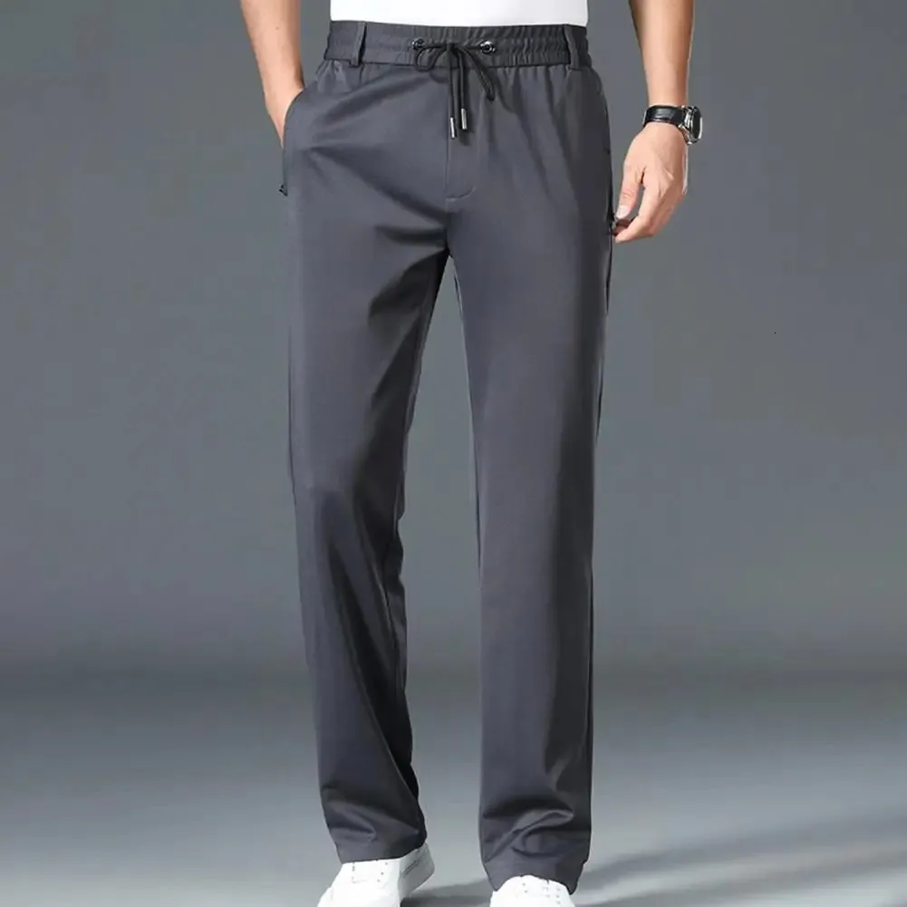 Men Golf Pants Straight High Elastic Summer Casual Pants Outdoor Sports Pants Golf Clothing Men's Golf Trousers