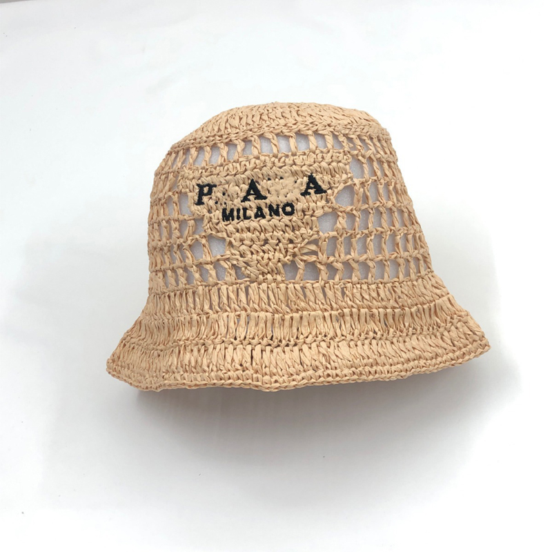 Womens Straw Bucket Hat Beach Hat Foldable Summer Travel Sun Caps Outdoor Fisherman Hat