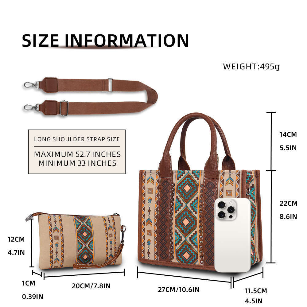 2024 hot selling Bohemian personalized diamond grid large capacity women's crossbody tote Lion Ridge bag