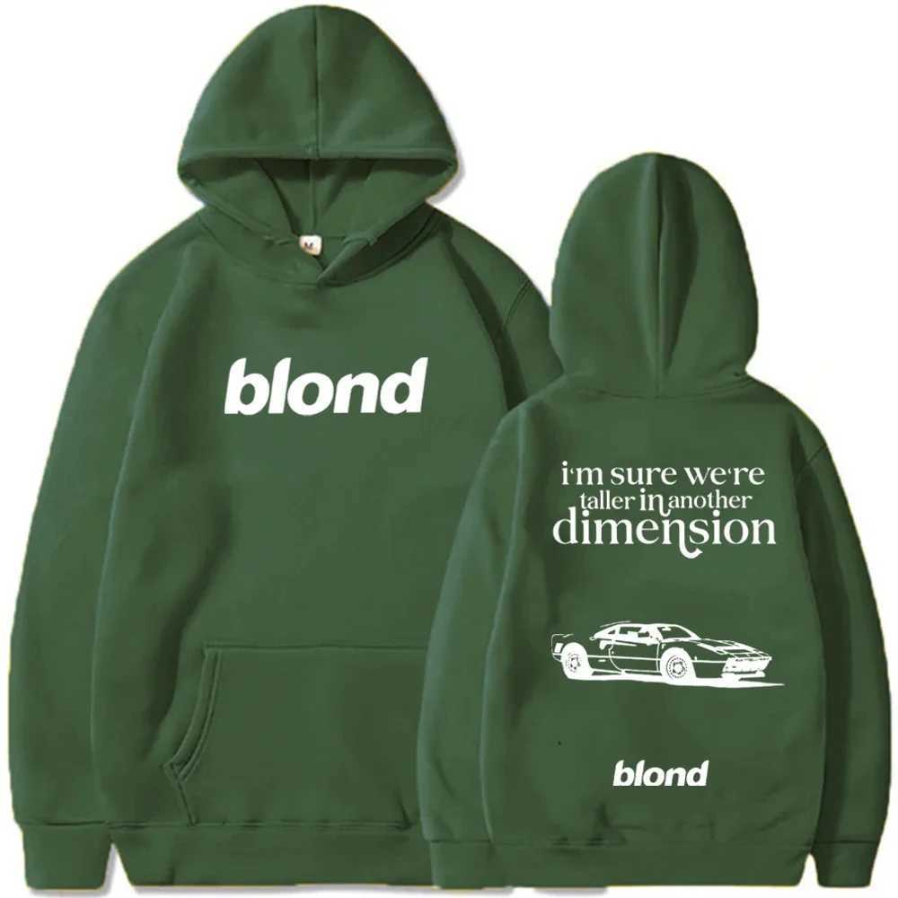 High Quality Blond Album Hoodie Frank Ocean White Ferrari sic Wen Men Harajuku Long Sve Sweatshirts T241118