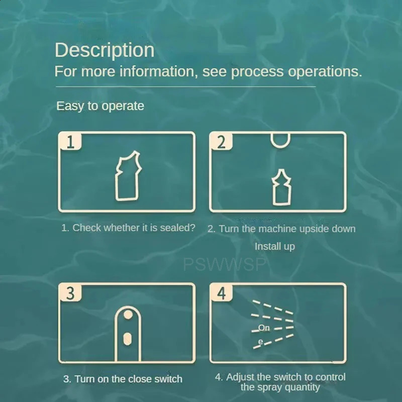 High pressure nano oxygen injector Red blue light household spray tattoo spray gun Face humidifier USB water converter 241118