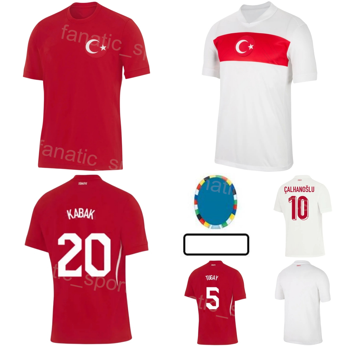 2024 2025 Euro Cup National Team Soccer Turkey 8 Arda Guler Jersey 6 Orkun Kokcu 21 Baris Alper Yilmaz 20 Ferdi Kadioglu 10 Hakan Calhanoglu Football Shirt Kits Mens