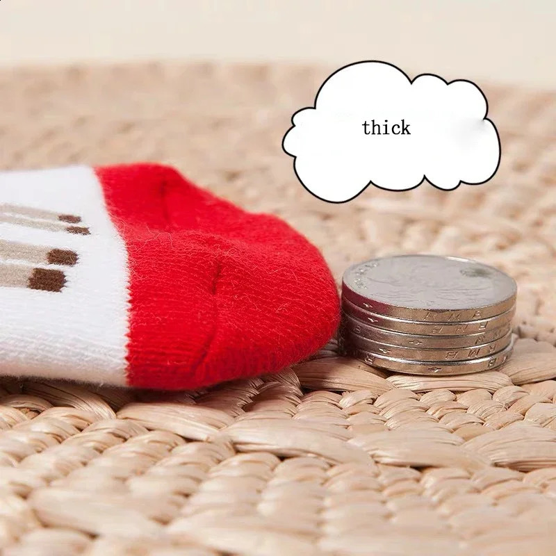 5 pairs of baby socks warm and soft in winter for boys and girls aged 1-12 thick Terry socks childrens Christmas socks 241118