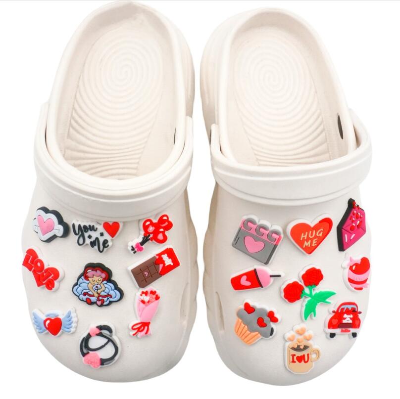 Shoe Parts Accessories Valentine's Day Shoe Parts Accessories Buckle Decor Cute Clog Charms For Sandle Decoration Charm Shoes Drop Delivery