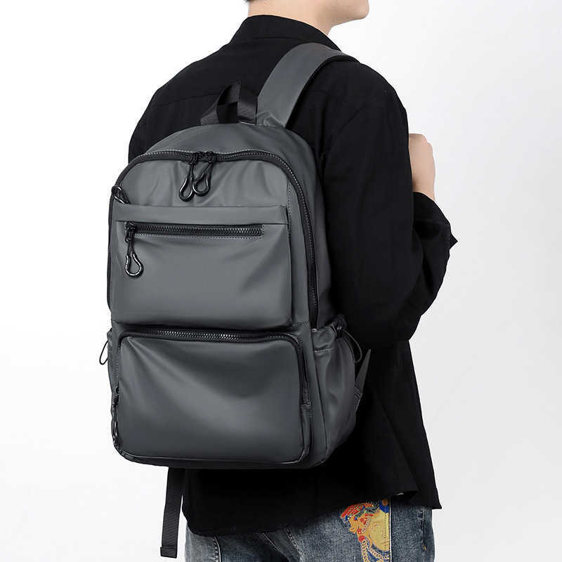 New backpack with large capacity, Korean style minimalist design for students, junior and senior high school students, casual backpack for college stu