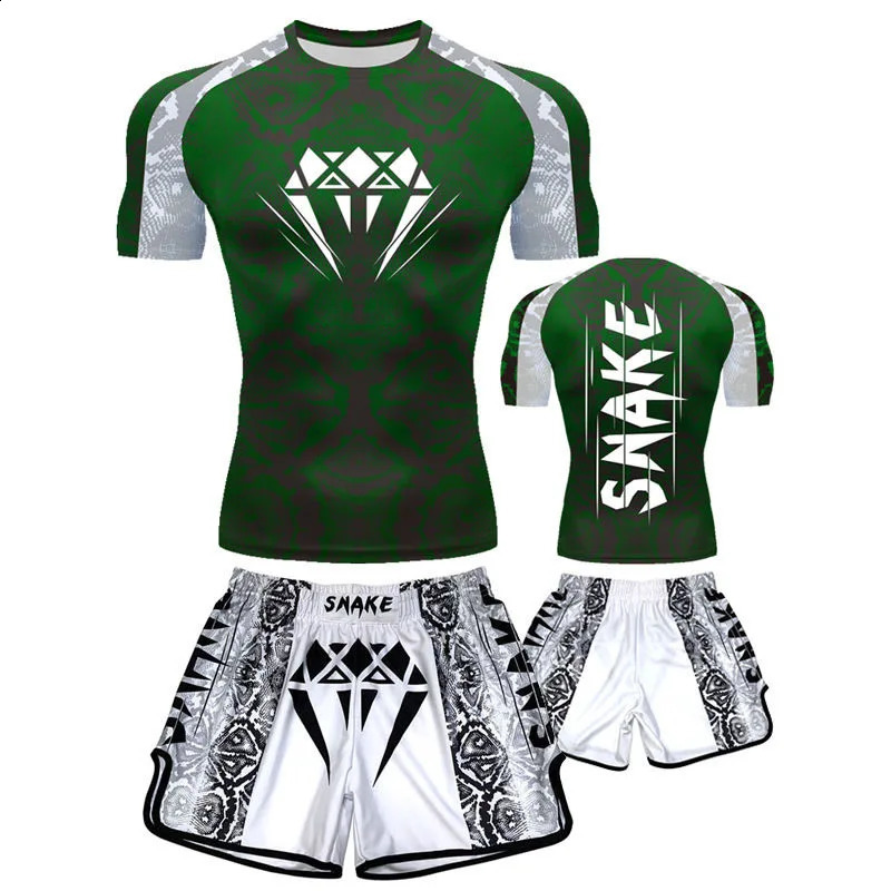 2024 MMA Boxing Short Sleeve Childrens Suit Sports Mens and Womens Fighting Breathable Quick Drying Training Set 241116