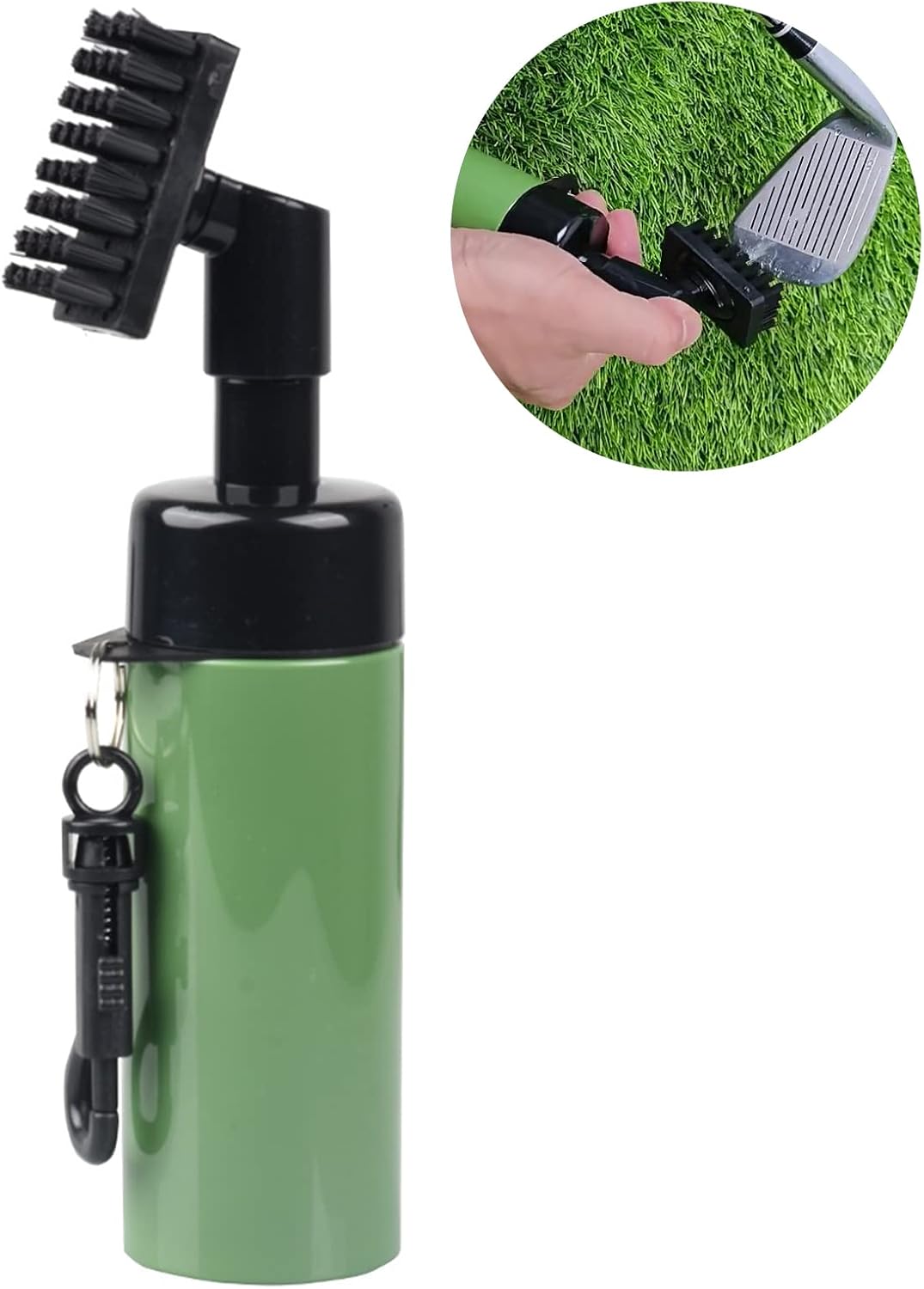 Professional Golf Club Brush Groove Cleaner, Golf Water Brush with Retainer Clip and Squeeze Water Bottle, Groove Tool, Golf Accessories Golf Club Cle