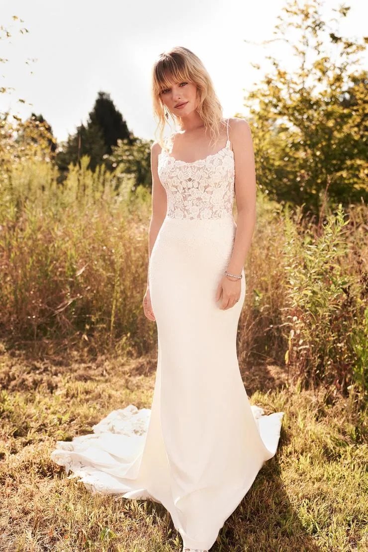 Western Country Boho Wedding Dresses Sexy Backless Spaghetti Straps Lace Mermaid Bridal Gowns Elegant Ivory Satin Bride Reception Party Robes de Marie