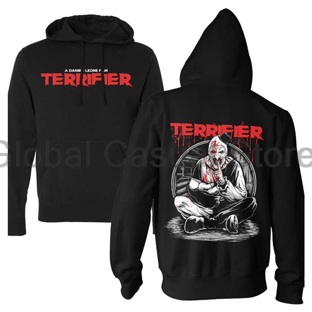 Terrifier 3 Milk And Carnage hoodie Halloween Christmas Merch Mens Knitted Jumpers Crewneck Long Sleeve Pullover Tops X241118