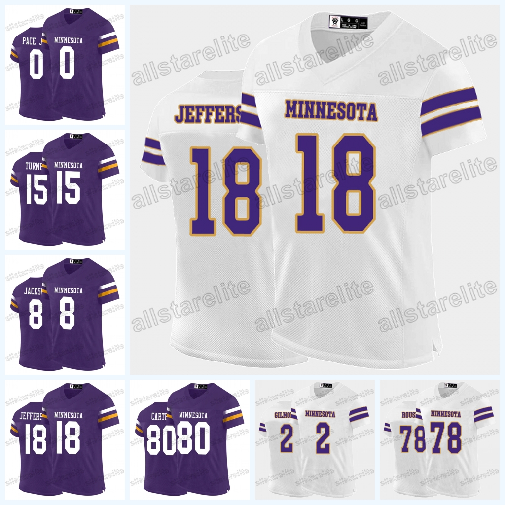 2024-25 Aaron Jones Justin Jefferson Football Jersey Addison TJ Hockenson J.J. McCarthy Randy Moss Ivan Pace Jr. 2 Gilmore Custom Men Women Youth