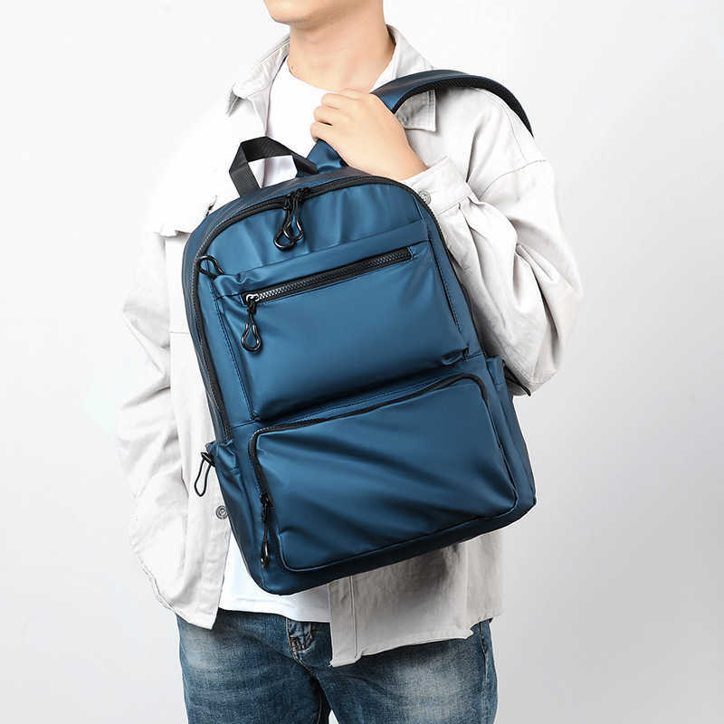 New backpack with large capacity, Korean style minimalist design for students, junior and senior high school students, casual backpack for college stu