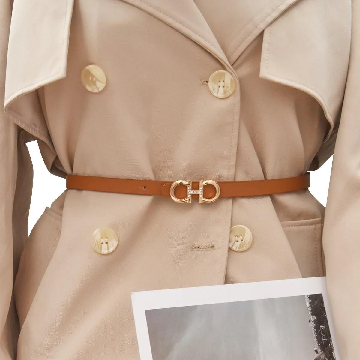 Women's Waist Strap Thin Belt for Lady Girls Pants Jeans Dress Belt Alloy Pin Buckle Waistbands Adjuestable 240410