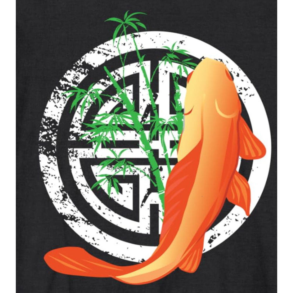 Long Sleeve Shirts for Men sweatshirt Orange Koi Fish Graphic Design Gift, Yoga Meditation Long Sleeve Tee Streetwear Casual tops clothes