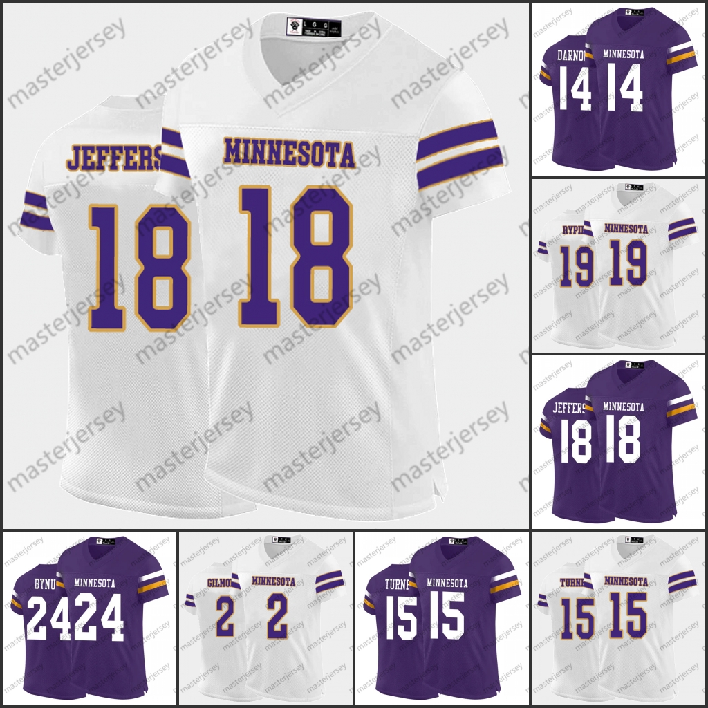 18 Jefferson Cities Football Jerseys Smith Gilmore Addison Darnold Turner Reichard Jefferson Thielen Evans Custom Jersey