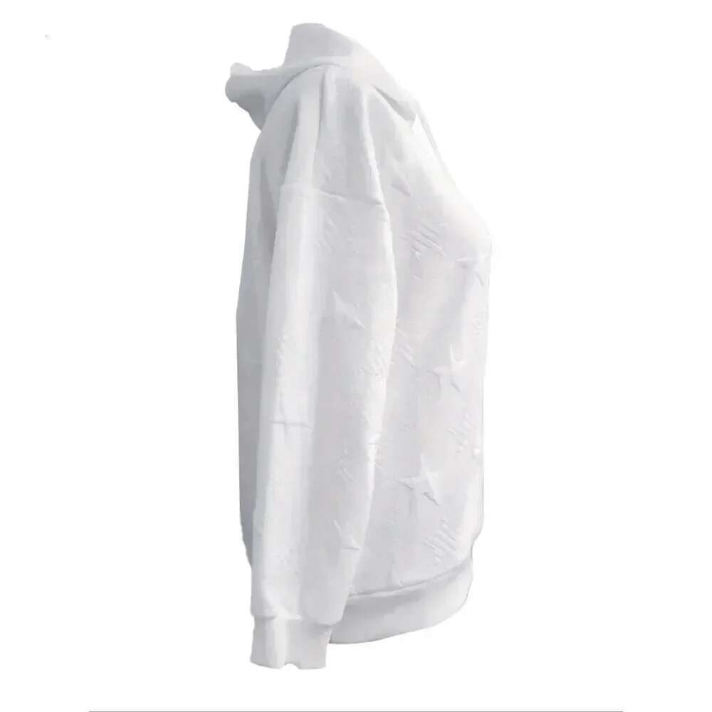 Women's Casual 1Xl-5Xl Long Sleeved Fashionable Solid Color Loose Drawstring Hooded Sweatshirt Plus Size Women's Clothing 250527