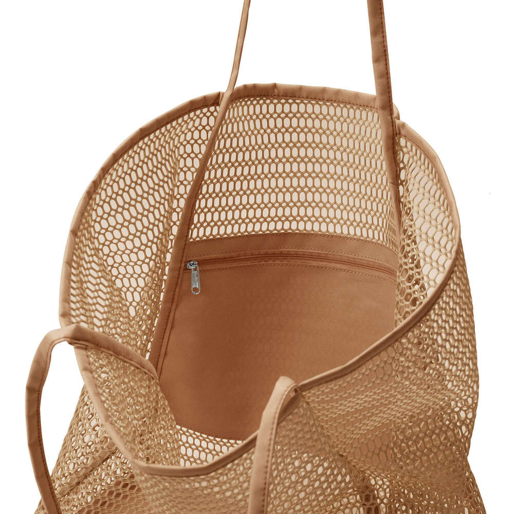 Hot selling summer shoulder mesh beach bag women's shopping handbag Shiling