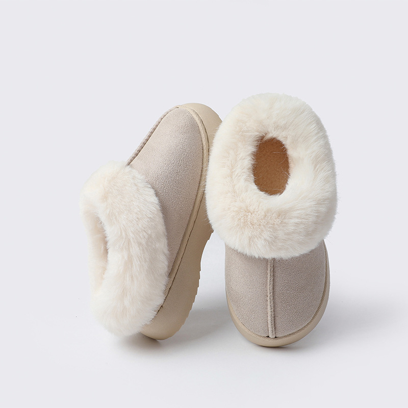 New Men's and Women's Autumn/Winter Minimalist Warm Plush Thick Slippers Free Shipping.