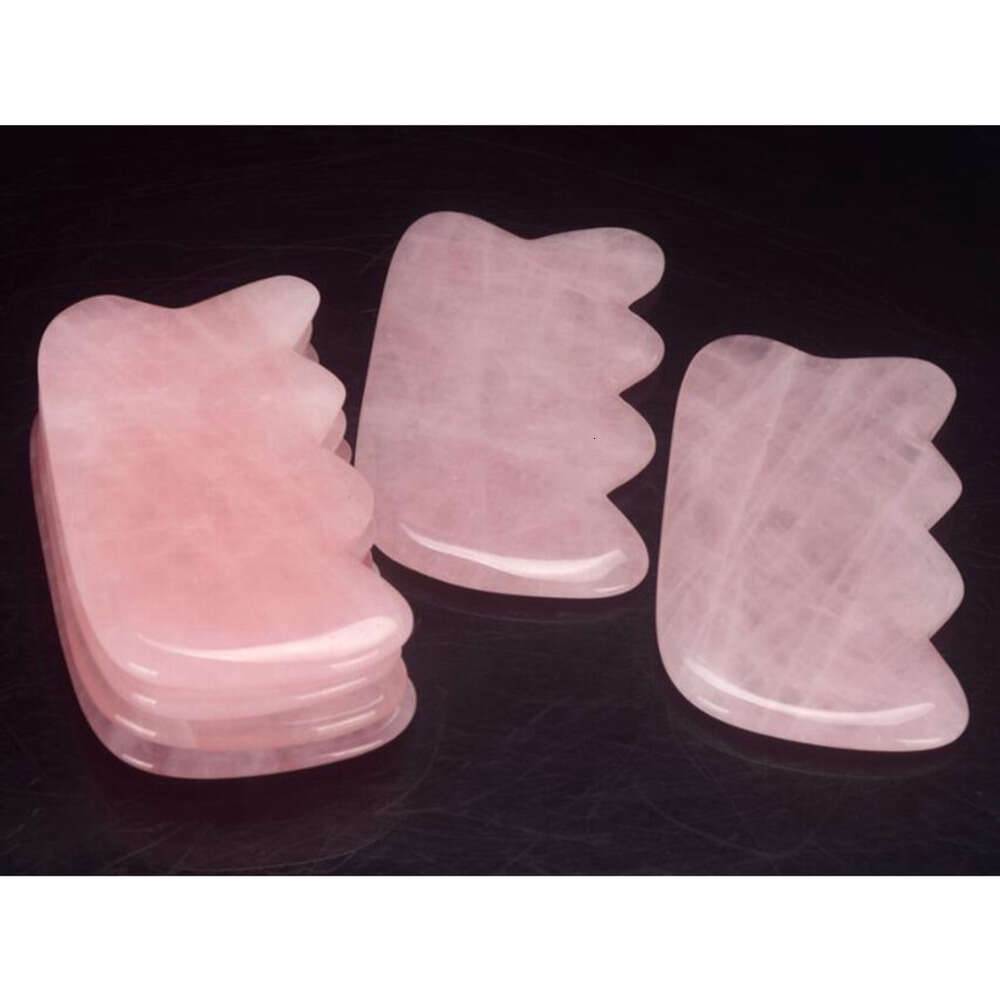 Rose Gua Sha Board Handmade Massager Quartz Scraping Massage For Face Neck SPA Acupuncture Therapy Scraper Board Fish Shape Masaje De Raspado De Cuarz