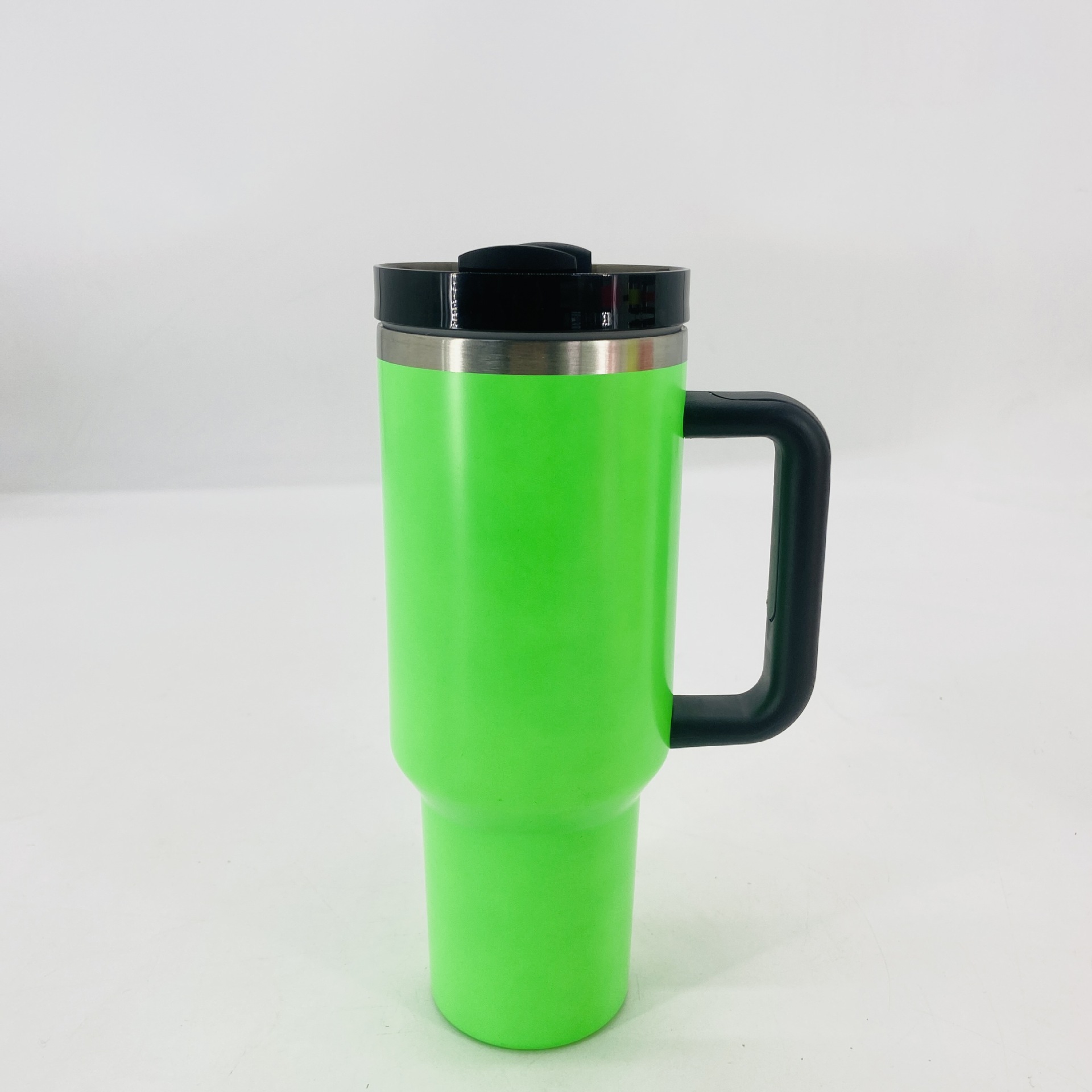 40oz Reusable Tumbler Fluorescent Paint Tumblers with Handle and Straw Stainless Steel Insulated Travel Mug Tumbler WLL2271