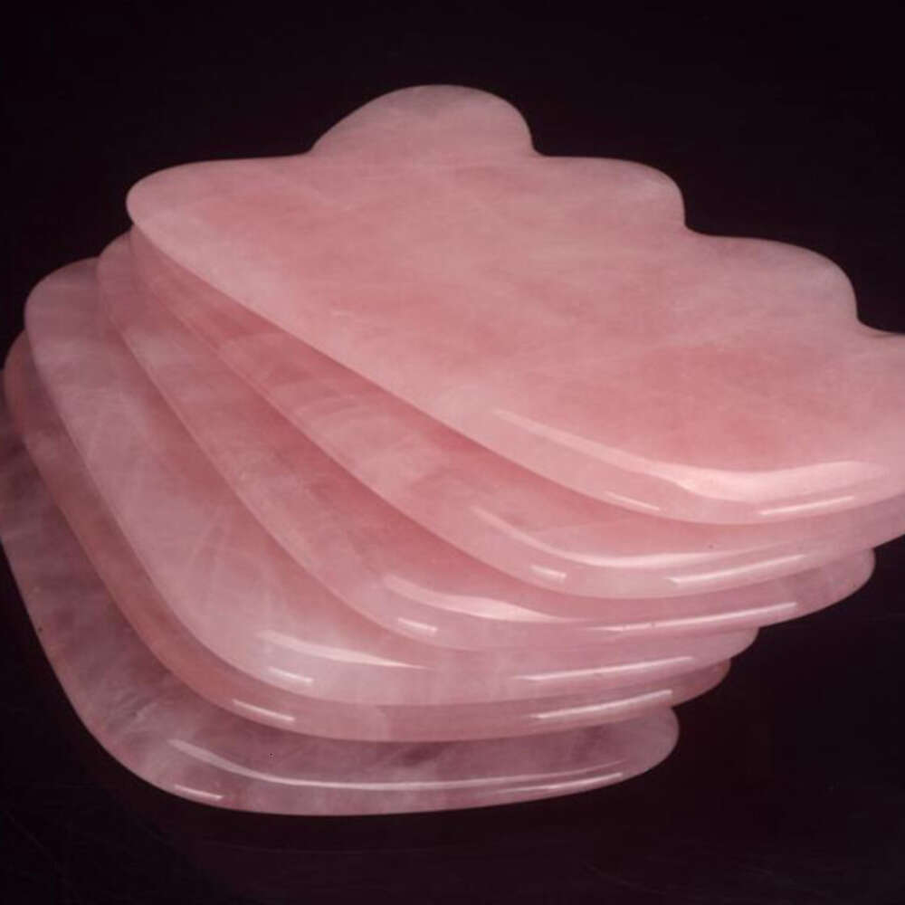 Rose Gua Sha Board Handmade Massager Quartz Scraping Massage For Face Neck SPA Acupuncture Therapy Scraper Board Fish Shape Masaje De Raspado De Cuarz