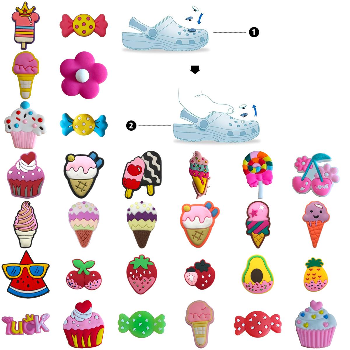 Shoe Parts Accessories Wholesale 100Pcs Pvc Mysterious Witch Magic Ball Slippers Decorations Woman Croc Buckle For Charms