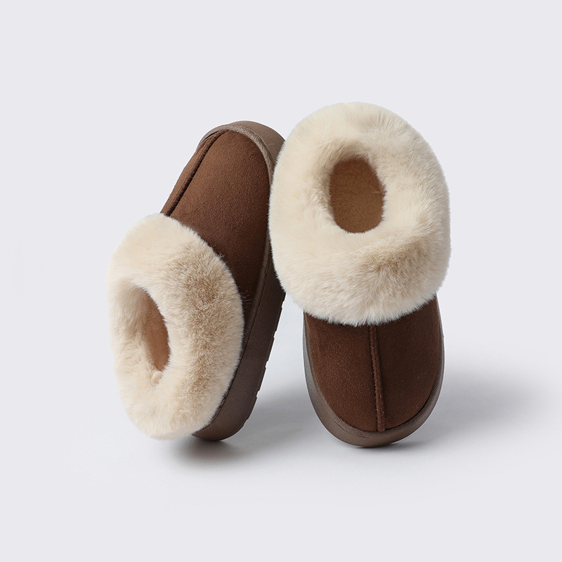 New Men's and Women's Autumn/Winter Minimalist Warm Plush Thick Slippers Free Shipping.