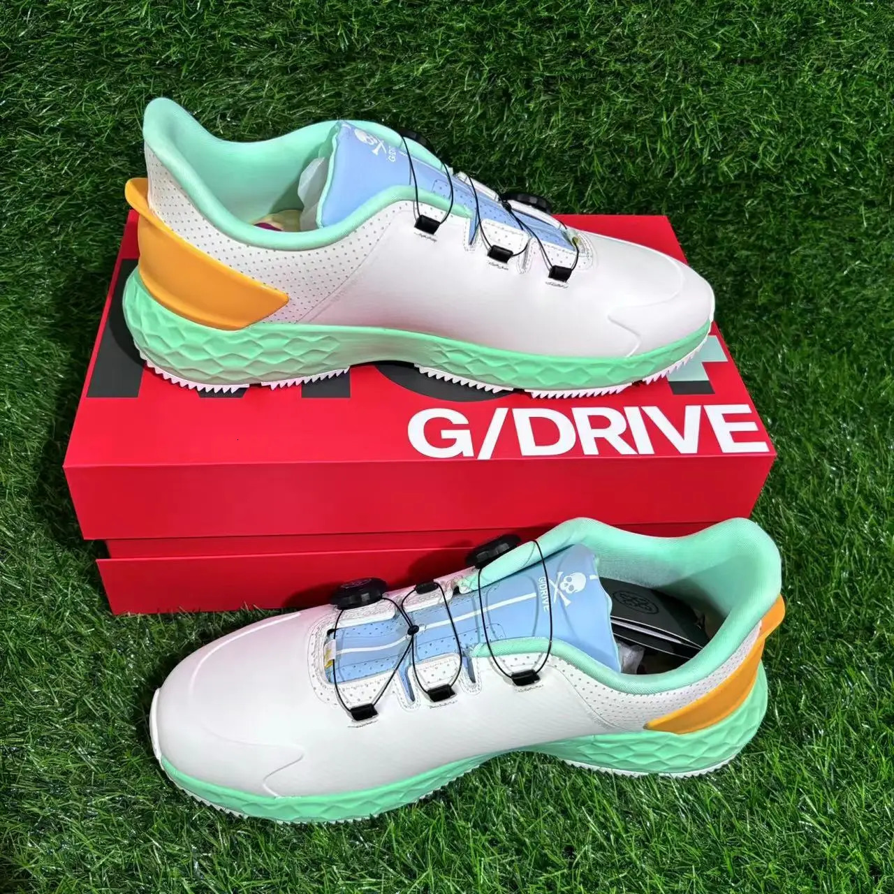 GDRIVE Golf Shoes Mens Trendy Offcourt hot Training Button Rotation Lightweight Waterproof Comfortable 241118