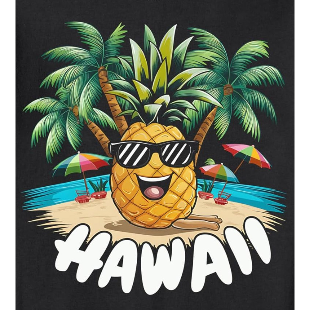 Long Sleeve Shirts for Men sweatshirt Hawaii Pineapple Tropical Beach Palm Tree Summer Vacation HI Sweatshirt T shirt Tee Streetwear Casual tops cloth
