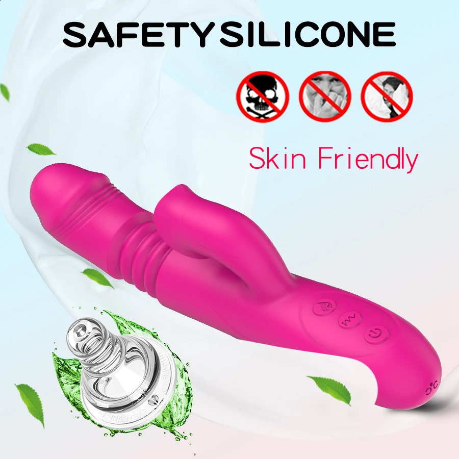 Warming and Stretching Vibrator For Women 10 mode Clitoris Tongue Stimulator reality Dildo Female Sex Toys Adults 241118