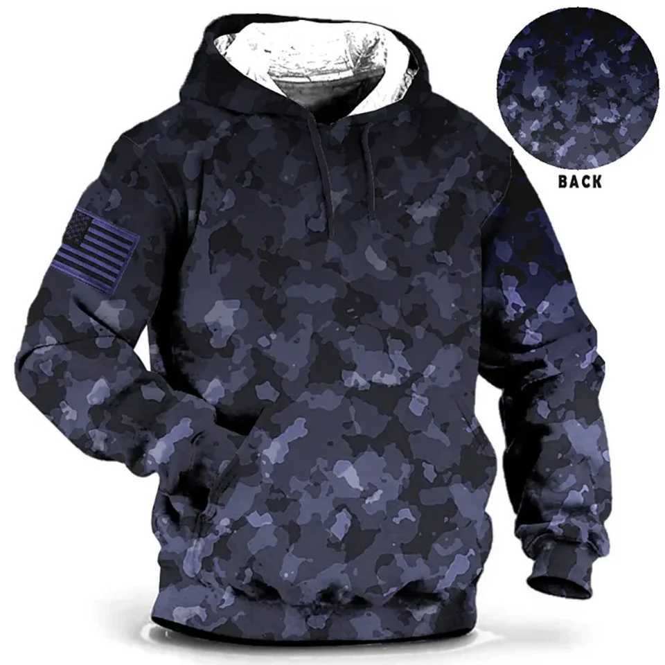 High Quality New Camo Hoodie Mens Hoodie Sweatshirt Oversi Plover M Fashion Street Clothing Harajuku Casual Clothing T241118