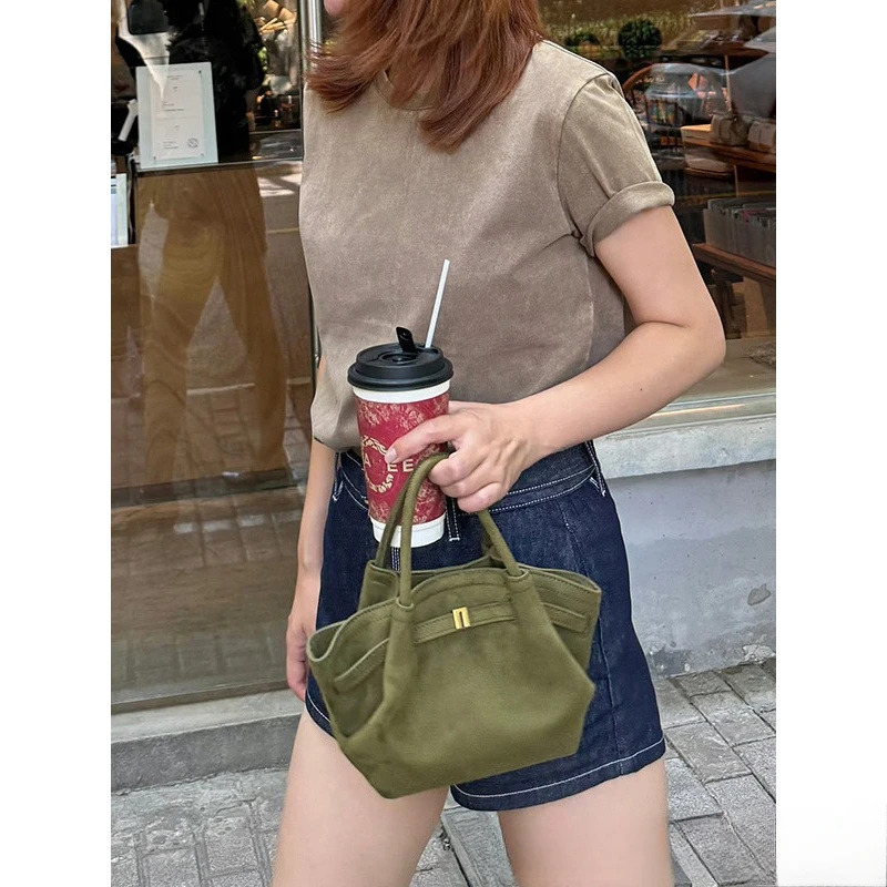 New Niche Handbags Matte Suede Leather Women's Bags Vintage Style Hasp BagVoyage