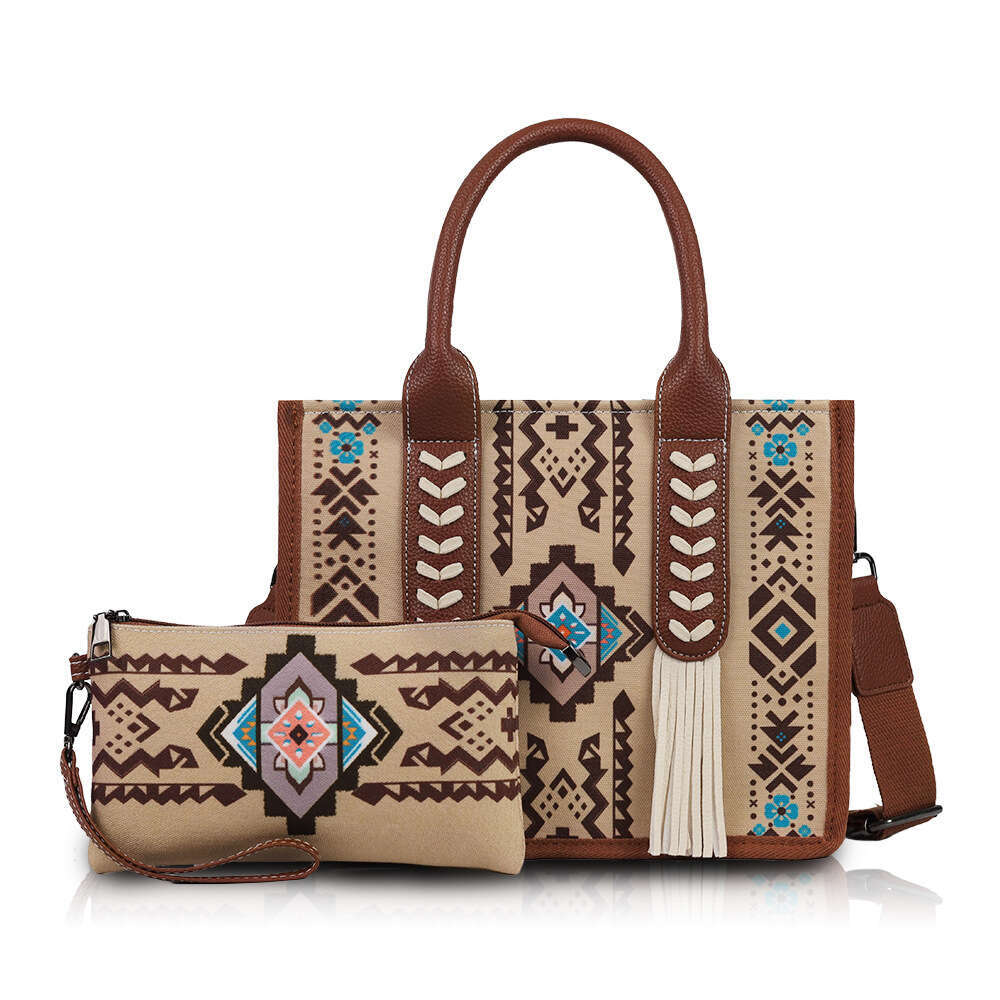 Bohemian Ethnic Style Su Personality Mother Child Board Canvas Tote Lion Ridge Bag