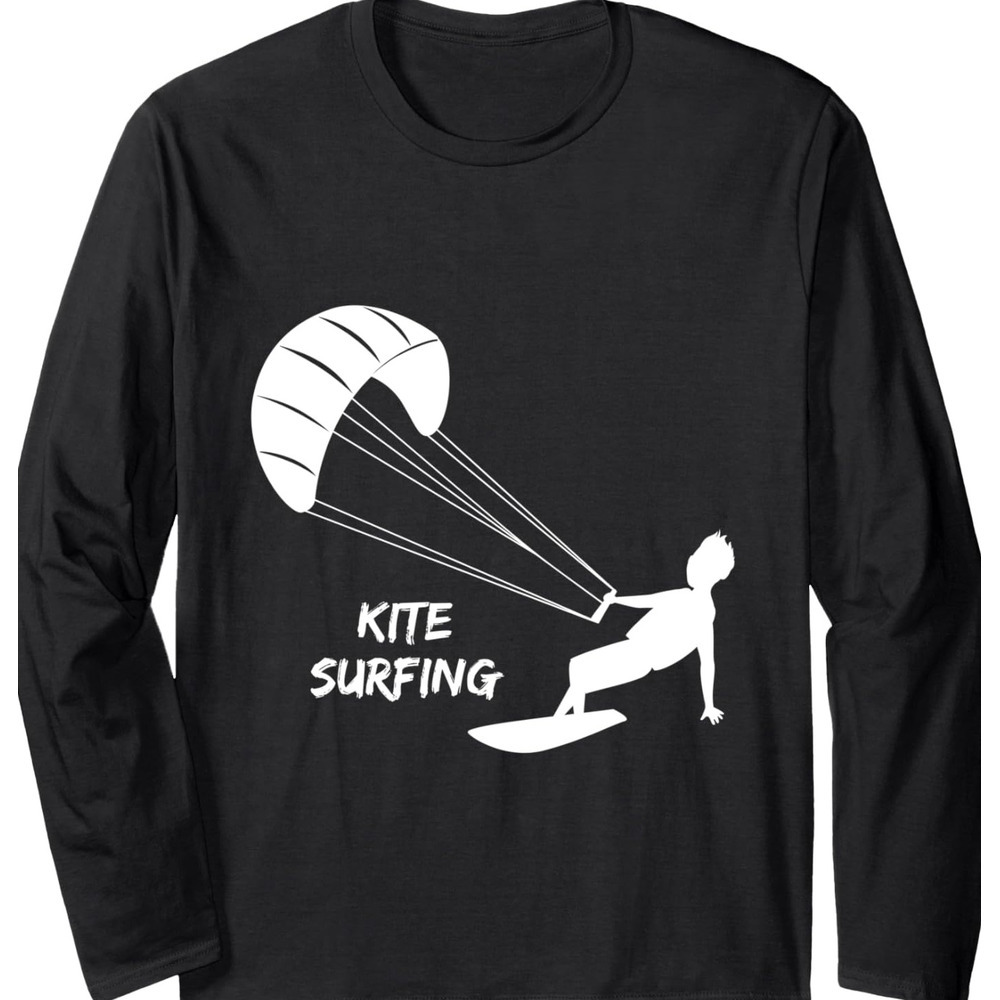 Long Sleeve Shirts for Men sweatshirt Kite Surfing Transition Jump Xtreme Sport Long Sleeve T-Shirt T shirt Tee Streetwear Casual tops clothes