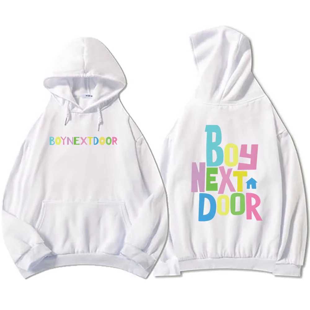 High Quality BOYNEXTDOOR Band Hoodies Sudaderas Mens/Stationery Long Sve Casual Hooded Plow Sweatshirt Korean Molet T241118